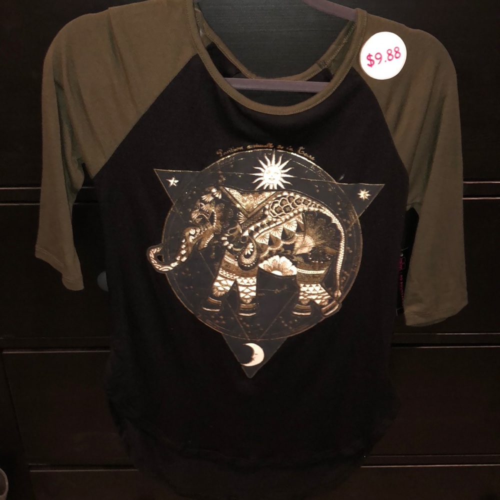 Casual baseball tee top